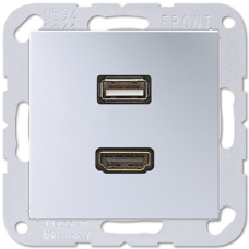 Розетка HDMI/USB Jung MAA1163AL