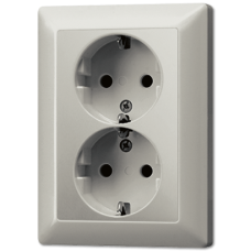 Розетка штепсельная Schuko Jung ES5020KI-L