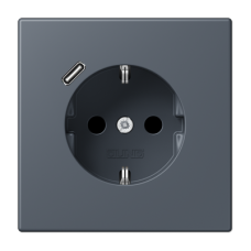 Розетка 2K+З USB Typ C Jung LC1520-18C262