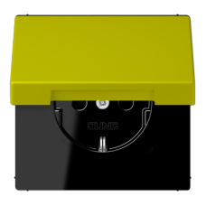 Розетка 2K+З с крышкой Jung LC1520BFKL249