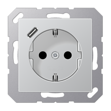 Розетка 2K+З USB Typ C Jung A1520-18CAL
