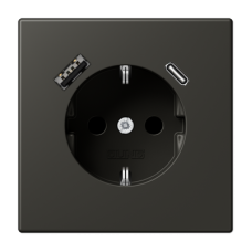 Розетка 2K+З USB Typ AC Jung LC1520-15CA259