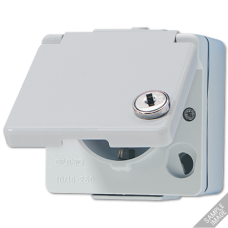 Розетка штепсельная Schuko Jung 620WSLOT