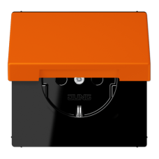 Розетка 2K+З с крышкой Jung LC1520BFKL224