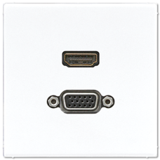 Розетка HDMI/VGA Jung MALS1173WW