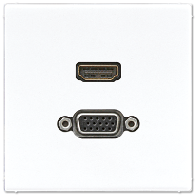 Розетка HDMI/VGA Jung MALS1173WW
