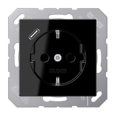 Розетка 2K+З USB Typ C Jung A1520-18CSW