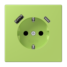 Розетка 2K+З USB Typ AC Jung LC1520-15CA221