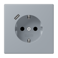 Розетка 2K+З USB Typ C Jung LC1520-18C257