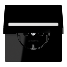 Розетка Schuko с крышкой Jung LS1520BFNAKLSW