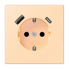 Розетка 2K+З USB Typ AC Jung LC1520-15CA223