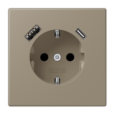 Розетка 2K+З USB Typ AC Jung LC1520-15CA242
