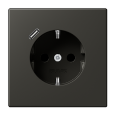 Розетка 2K+З USB Typ C Jung LC1520-18C259