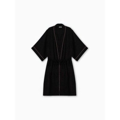 Халат женский KAFTAN Leo black collection, размер 52-54, чёрный