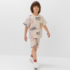 Костюм детский (футболка, шорты) KAFTAN "Graffiti", р.32 (110-116 см)