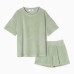 Костюм детский (футболка, шорты) KAFTAN Plushy р.32 (110-116), зеленый