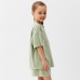 Костюм детский (футболка, шорты) KAFTAN Plushy р.32 (110-116), зеленый