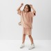 Костюм детский (футболка, шорты) KAFTAN Plushy р.34 (122-128), бежевый