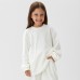 Костюм детский (свитшот, брюки) KAFTAN Plushy р.30 (98-104), белый