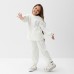 Костюм детский (свитшот, брюки) KAFTAN Plushy р.30 (98-104), белый