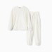 Костюм детский (свитшот, брюки) KAFTAN Plushy р.30 (98-104), белый
