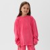 Костюм детский (свитшот, брюки) KAFTAN Plushy р.30 (98-104), фуксия