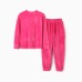Костюм детский (свитшот, брюки) KAFTAN Plushy р.30 (98-104), фуксия