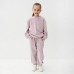 Костюм детский (свитшот, брюки) KAFTAN Plushy р.30 (98-104), лиловый