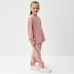Костюм детский (свитшот, брюки) KAFTAN Plushy р.30 (98-104), розовый
