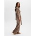 Комплект женский (жакет, брюки) KAFTAN Velvet 40-42, кофейный