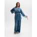 Комплект женский (жакет, брюки) KAFTAN Velvet 40-42, синий
