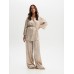 Комплект женский (жакет, брюки) KAFTAN Velvet р. 44-46, бежевый