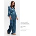 Комплект женский (жакет, брюки) KAFTAN Velvet 52-54, синий