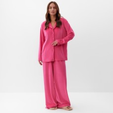 Костюм женский (рубашка и брюки) KAFTAN Plushy р. 48-50, фуксия