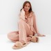 Костюм женский (рубашка и брюки) KAFTAN Plushy р. 52-54, бежевый