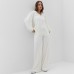 Костюм женский (толстовка и брюки) KAFTAN Plushy р. 40-42, белый