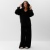 Костюм женский (толстовка и брюки) KAFTAN Plushy р. 48-50, черный