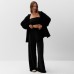 Костюм женский (толстовка и брюки) KAFTAN Plushy р. 48-50, черный
