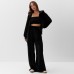 Костюм женский (толстовка и брюки) KAFTAN Plushy р. 48-50, черный