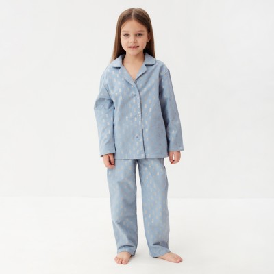 Пижама детская из фланели (рубашка, брюки) KAFTAN 