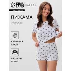 Пижама женская KAFTAN "Star", футболка, шорты, р.40-42