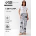 Пижама женская (футболка и брюки) KAFTAN Magic night р. 40-42, белый