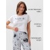 Пижама женская (футболка и брюки) KAFTAN Magic night р. 40-42, белый