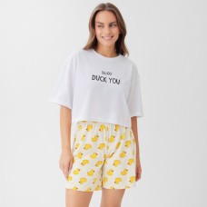 Пижама женская (футболка и шорты) KAFTAN Duck р-р 44-46