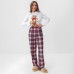 Пижама женская (лонгслив и брюки) KAFTAN Сhristmas time размер 44-46