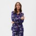 Пижама женская (рубашка и брюки) KAFTAN Zebra размер 44-46, цвет синий