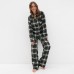 Пижама женская (рубашка и брюки) KAFTAN размер 50-52, зелёный