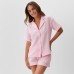 Пижама женская (рубашка, шорты) KAFTAN Basic размер 40-42, розовая