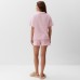 Пижама женская (рубашка, шорты) KAFTAN Basic размер 40-42, розовая