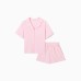 Пижама женская (рубашка, шорты) KAFTAN Basic размер 40-42, розовая